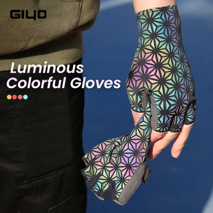 giyo-luminous-halffullfinger-gloves-reflection-dazzle-mtb-cycling-longshort-mitten-outdoor-sport-noctilucent-motorcycle-glove