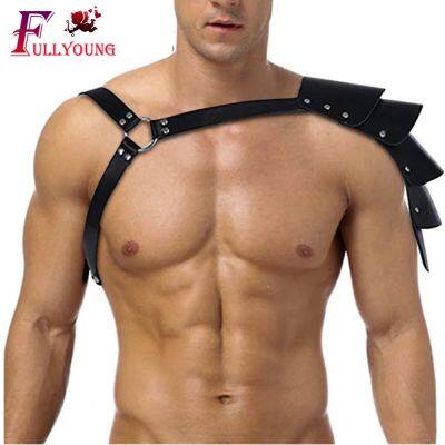 ✱❦ Lingerie Harness Fashion Men Gentleman Adjustable Leather Chest Belt Punk Fancy Costume Clothing Accessories