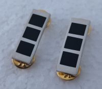 tomwang2012.PAIR U.S. ARMY CHIEF WARRANT OFFICER 3 (CW3) BRITE PIN ON RANK INSIGNIA BADGE