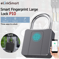 ELinkSmart กุญแจลายนิ้วมือ,Eseesmart กุญแจมือยาวสมาร์ทกุญแจบลูทูธล็อคกับ APP มือถือล็อคกันน้ำกลางแจ้งสำหรับโรงเรียนยิมล็อกเกอร์,รั้ว,ประตู,กล่องเครื่องมือ