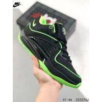 HOT [Original] รองเท้าบาสเก็ตบอล Black Green Cushioned Fashion Basketball Shoes