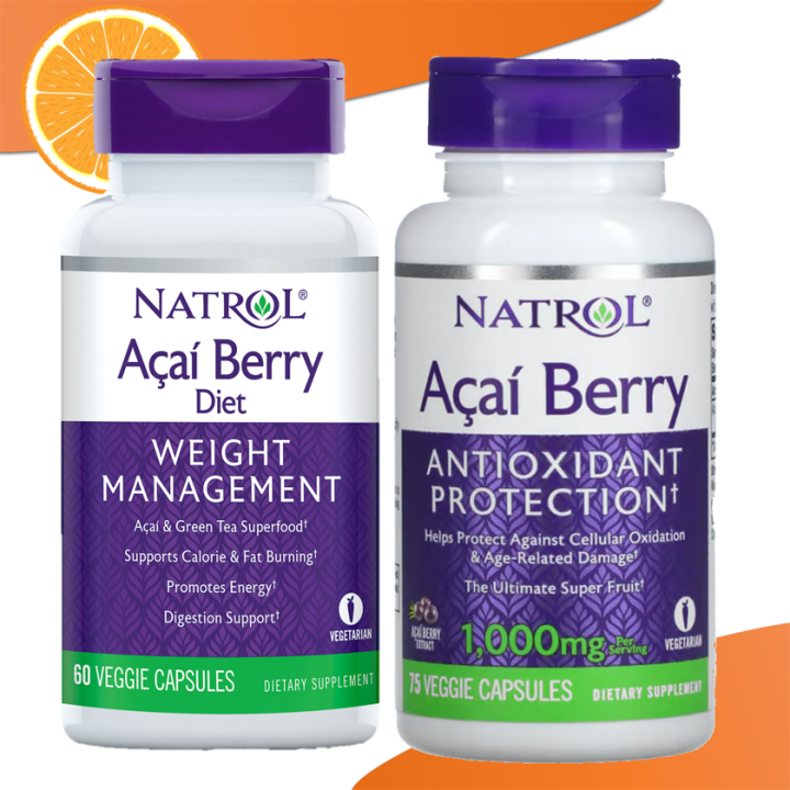 Natrol Acai Berry Diet 500mg 60 Capsules / Antioxidant Protection