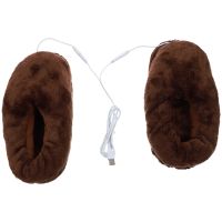 【CW】 Slippers Usb Heated Foot Electric Heating Warmer Shoes Warmers Feet Rechargeable Insoles Warm