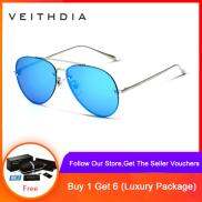 VEITHDIA Kính Không Có Vành Thời Trang Unisex Kính Râm Phân Cực Kính Râm