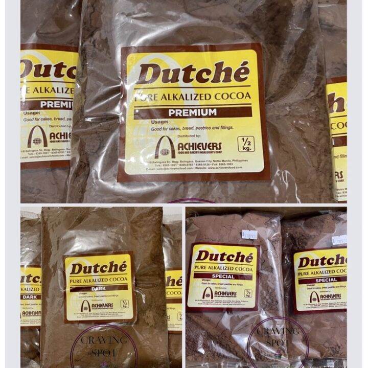 DUTCHE PURE ALKALIZED COCOA POWDER 1KG and 500G/Expiration Date 2024