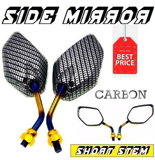 YAMAHA SNIPER 150155 SIDE MIRROR Motorcycle DAHON type SHORT STEM