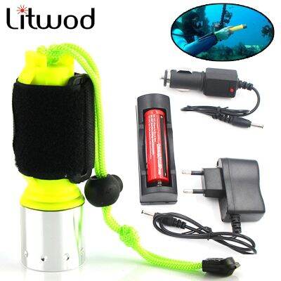 Z20 New LED flashlight 2000LM CREE T6 LED Waterproof underwater scuba Dive Diving Flashlight Torch light lamp for diving light Power Points  Switches