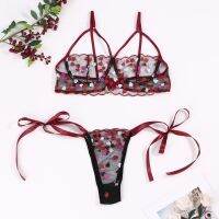 Shiping Embroidery G-string Sleepwear Size Bandage lingerie