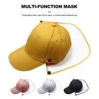 【พร้อมส่ง】หมวกเบสบอลสำหรับเด็กที่ถอดออกได้ Windproof Dustproof Anti-spray Sun Visor Anti-spit Protection Mask Safety Protection Hat