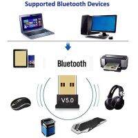 2Pcs Bluetooth 5.0 Adapter for Computer PC Laptop Black