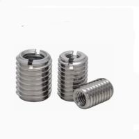 ☍❉ 50pcs M2 M2.5 M3 M4 M5 M6 stainless steel slotted Inside Outside Thread Adapter Screw Nuts Insert Sleeve Converter Nut Coupler