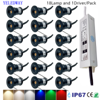 IP67โคมไฟใต้ดินกันน้ำ12โวลต์ LED ปิดภาคเรียนภูมิทัศน์สปอตไลกลางแจ้งสวนฝังแสง P Athway ขั้นตอนแสงพร้อมคนขับ *