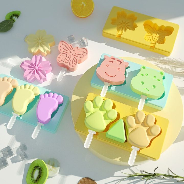 cartoon-cow-ice-cat-paw-butterfly-cream-silicone-mold-with-lid-flower-popsicle-ice-cube-tray-mold-cheese-gift-kitchen-gadgets-ice-maker-ice-cream-moul