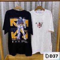 ?พร้อมส่ง? D37-เสื้อผู้ชาย/ผู้หญิง S-XXXL T-shirt เสื้อยืเเสิ้อยืดแขนสั้น Off White กันดั้ม