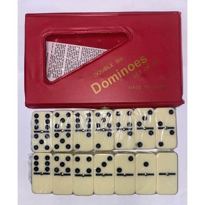 Ivory Domino Six Dominoes Tile Set of 28 Tiles Set Lazada PH