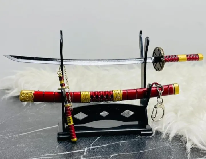 ACC 035 Keychain Pedang Zoro Sandai Kitetsu Anime Manga One Piece