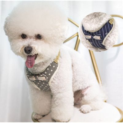 ✠ Teddy Leash Dog Vest Dog Small Dog Chain Bixiong Rope Cat Harness อุปกรณ์สำหรับสัตว์เลี้ยง