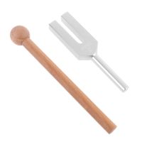 4096 Hz Tuning Fork High-frequency Crystal Tuning Fork with Wooden Mallet for Healing Sound Therapy Musical Instrument