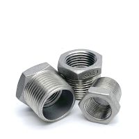 1/8 - 2 BSP Female Thread 304 Stainless Steel Reducing Bushing DN6 - DN50 Water Pipe Fitting SS304 Sleeve Joint Connector