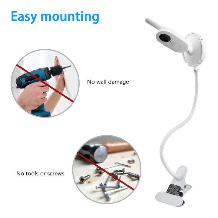 flexible-clip-clamp-mount-with-base-for-philips-avent-video-baby-monitor-camera-holderclip-to-crib-cot-shelves-or-furniture