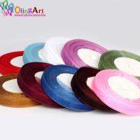 【YD】 OlingArt 12mm 5M/Rolls Multicolor Rope necklace Silk Organza Polyester Wedding Decoration Webbing Crafts