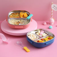 500ML Stainless Steel Bento Insulated Lunch For Kids Toddler Girls Metal Portion Sections Leakproof Lunch Container