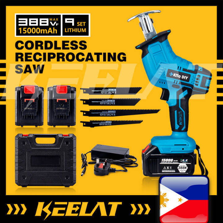 KEELAT KCRS001 Cordless Reciprocating Saw Sabre for Wood Metal Cutting