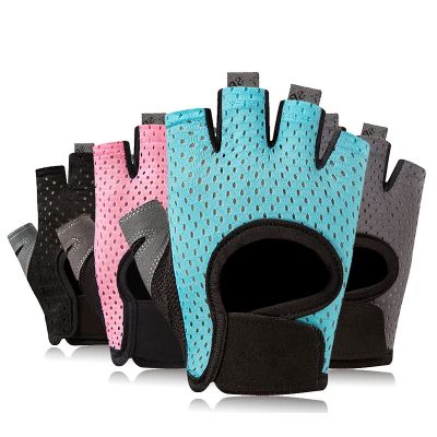 Half Finger Cycling Hiking Glove Women Men Fitness Gym Weightlifting Gloves Breathable Non-slip Gel Pad Bodybuilding Training