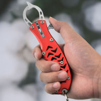 ที่จับปลาสแตนเลส Fish Lip Gripper Clamp Holder Lure Pliers Hand Tools Controller Fishing Tackle Accessory