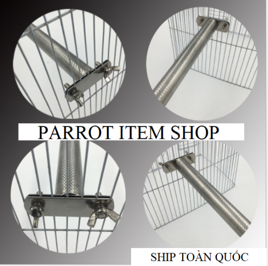 Cầu mài móng inox cao cấp cho chim, vẹt đậu có 3 size - ảnh sản phẩm 3