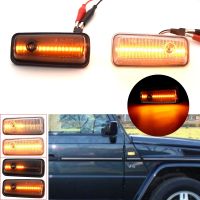 For Mercedes Benz G Class W463 W461 G500 G550 G55 G63 G65 1986 2001 2002 Dynamic LED Side Marker Flowing Turn Signal Light Lamp