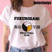 2 Haikyuu Áo Manga Áo Thun Nam Kuroo Anime Nhật Bản Bokuto Shoyo Áo Thun