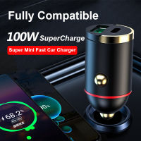 Dual Port 100W QC3.0 Type C Car Charger 65W Super FlashCharge USB Car Adapter Quick Charge For Honor Vivo Oppo POCO