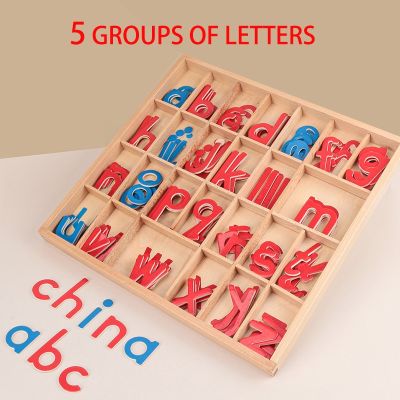 【YF】 Montessori Language Instructions Activity Small Letter Box Mat Early Childhood Educational Toys Kids Gifts