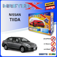 ผ้าคลุมรถส่งฟรี NISSAN TIIDA ตรงรุ่น กล่อง MASTER-X ผ้า HI-PVC อย่างดีหนาพิเศษ ป้องกันแดด ป้องกันฝน ป้องกันฝุ่น