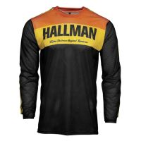 รถมอเตอร์ไซค์วิบากเจอร์ซีย์Breathable Hallman Tapd Airจักรยานดาวน์ฮิลล์เสือภูเขาแขนยาวเสื้อยืดลายจักรยานยนต์สำหรับชาย