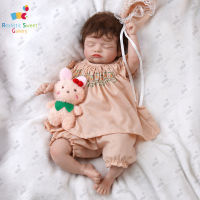 RSG 51cm Reborn Bebe Dolls Sleeping Girl Rosalie Lifelike Real Baby Soft Touch 3D Skin Tone Christmas Gifts For Children