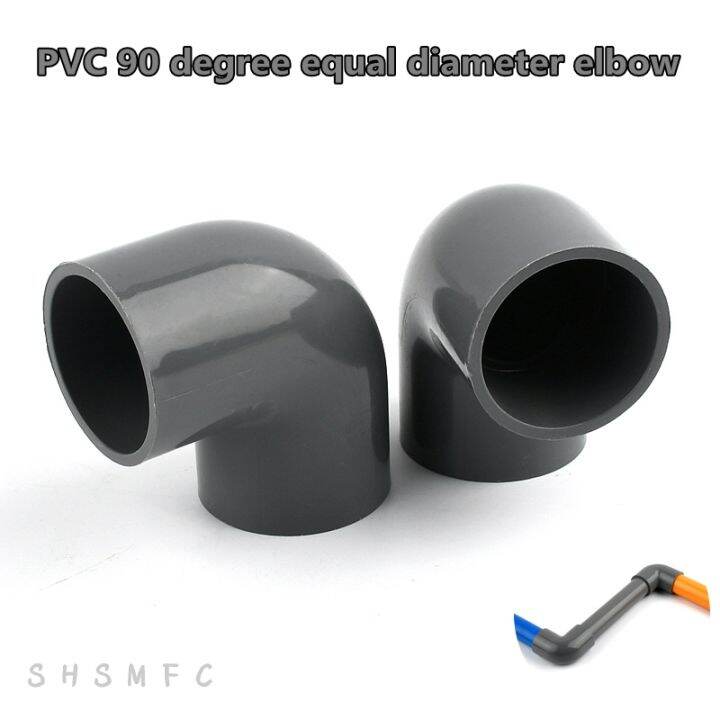 [HOT W] 2 15Pcs 20 75mm Grey PVC 90 Degree Elbow Connector Garden