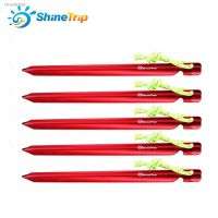 ✱ 5PC/Set Shinetrip A093 Camping Hiking Equipment Outdoor Traveling Tent Accessories 15cm Aluminum alloy Tent Pegs with Rope Stake