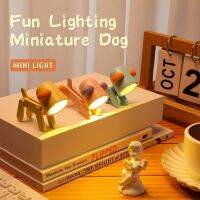 Night Light LED Mini Cute Pet Light Cartoon Pet Folding Table Lamp Kids Room Bedside Bedroom Living Room Decor Ins Student Gift