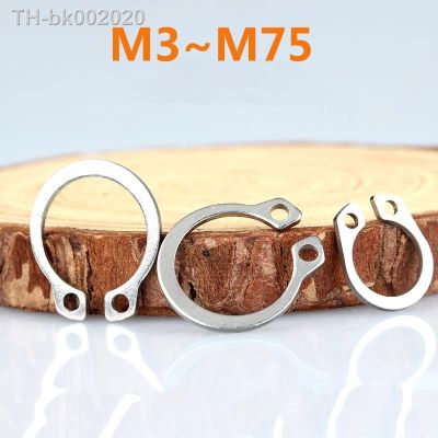 ☃ Circlips M3 M4-M75 Circlips For Shaft Type C Shaft Retaining Ring Circlip Card Outer Snap Ring 304 Stainless Steel Clamp Spring