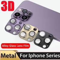 3D Metal Lens Protector Frame for IPhone 13 11 14 Pro Max Mini 14Plus Full Cover Camera Protector Glass for iPhone 11 12 PRO MAX  Screen Protectors