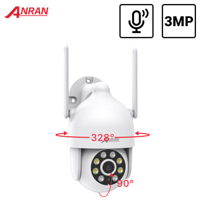 3MP PTZ Surveillance Camera Outdoor AI Human Detect Wifi IP Camera Wireless Camera H.265 P2P Two-Way Audio Security CC Camera