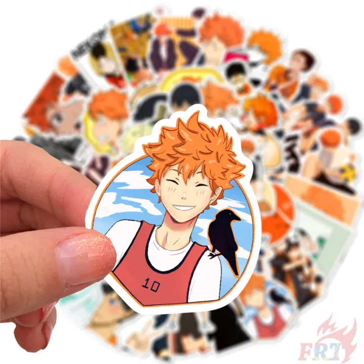 50pcsset Haikyuu Series 04 Anime Stickers Shoyo Hinata Tobio Kageyama Kei Tsukishima Yu 9199