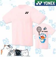 Yonex เสื้อแบดมินตันชายหญิง,เสื้อลายกีฬาปิงปองแห้งเร็วเสื้อเทนนิสชุดฝึกซ้อมประจำวัน