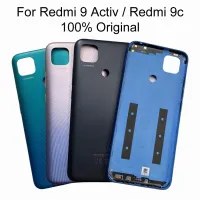 ตัวเรือน Redmi9c ของแท้สำหรับแบตเตอรี่ Xiaomi Redmi 9C / Redmi 9แบตเตอรี่สำหรับซ่อมฝาหลังเปลี่ยนเคสด้านหลังประตู + ปุ่มด้านข้าง