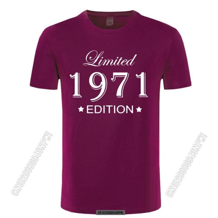 man-made-in-1971-t-shirt-tops-funny-august-style-limited-edition-1971-t-shirts-funny-birthday-crew-neck-cotton-men