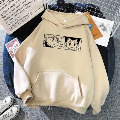Killua Gon Anime Hoodie Cute Print Aesthetic Sweatshirt Women Unisex 2021 Spring Clothes Teens Couple Streetwear Wramtop Size Xxs-4Xl