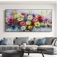 Barocco 3D Flower Paintings Abstract Oil Painting Wall Art Home Decor Picture Modern Hand Painted Oil Painting On Canvas