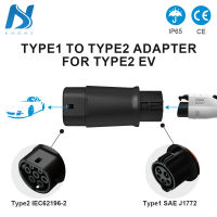 Khons Type1ไปยัง Type2รถยนต์ไฟฟ้าอะแดปเตอร์แปลง Sae J1772เพื่อ IEC62196-2 EV ชาร์จเชื่อมต่อสำหรับรถยนต์ไฟฟ้า Type2